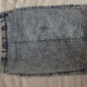 A jean skirt